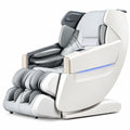 4D Full Body Massage Chair Zero Gravity Shiatsu Recliner,Sl Track Massage Chair with Heating,Leg Auto Extension,Bluetooth,Ai Voice and APP Controller,White