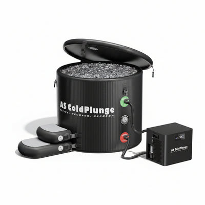 Ice Bath Tub & Cold Plunge Chiller Kit, 1/3HP Ice Bath Chiller with Built-In Pump & Filter, XL 120 Gal Insulated Ice Pod Pro, Cold Plunge Tub with Water Chiller for Cold Therapy