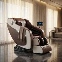 Full Body Massage Chair with Zero Gravity, Heated Back & Legs, 20 Airbags, Bluetooth, Shiatsu Recliner for Home — Studio Shot