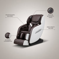 Full Body Massage Chair with Zero Gravity, Heated Back & Legs, 20 Airbags, Bluetooth, Shiatsu Recliner for Home — infographic