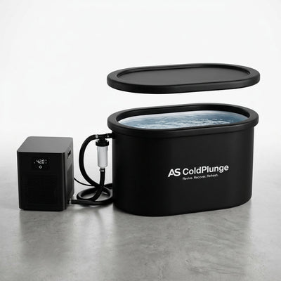 Cold Plunge Tub Designed for Ice-Free Recovery, 1/3HP Chiller, 148Gal Capacity, External Pump & Filter